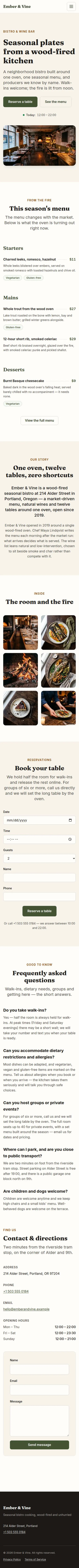 Restoran-01 — Mobile (full site) page, full-page screenshot