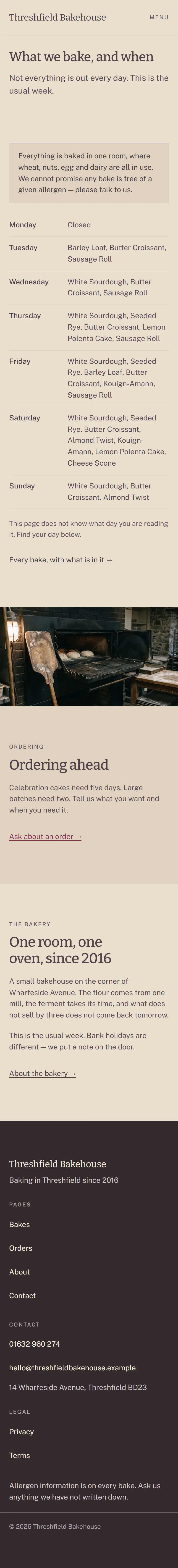 Hopperton — Home page on mobile, full-page render